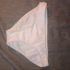 white bikini bottoms